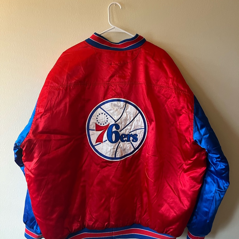 90s Hardwood Classic Philadelphia 76ers Bomber Jacket